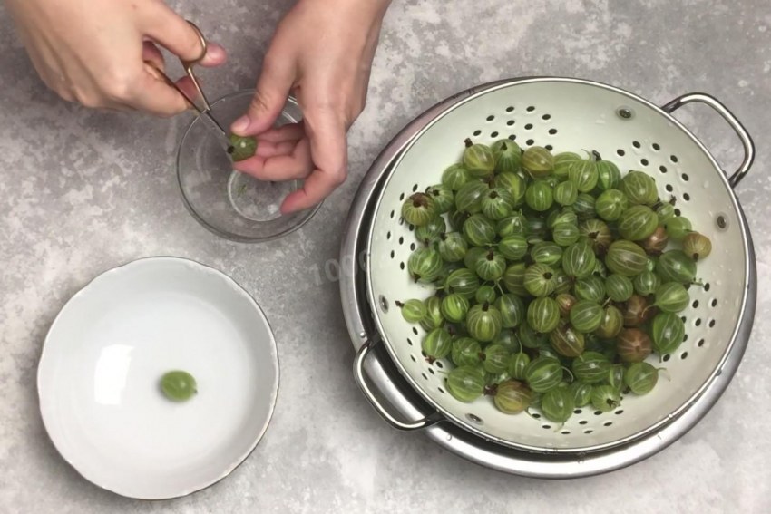 Сердечки из крыжовника