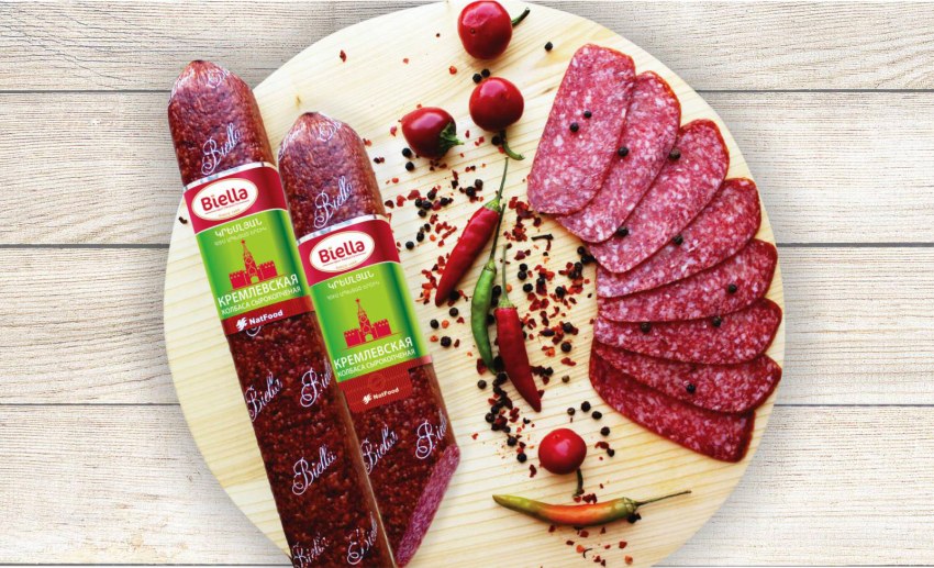 Biella колбаса сырокопченая пикантная