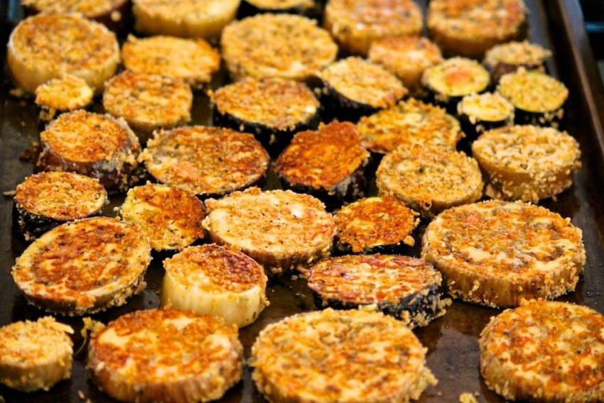 Deep Fried Eggplant strips