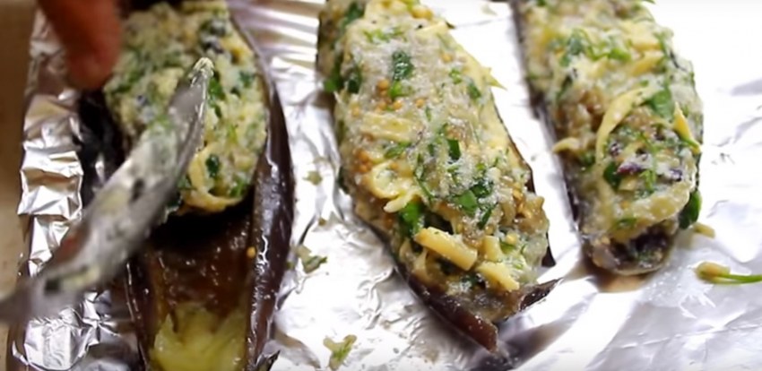 Баклажаны, фаршированные тунцом