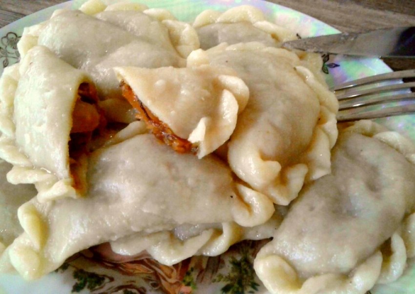 Вареники с мясом и картошкой