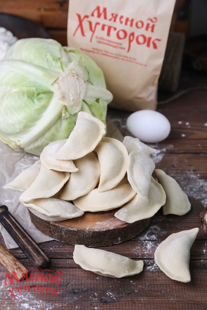 Вареники с капустой и грибами