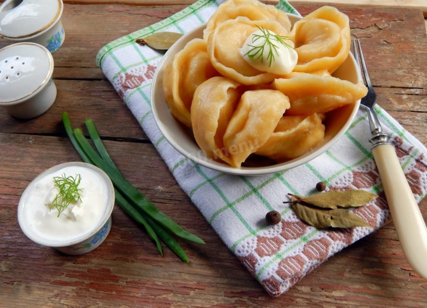 Пельмени с редькой