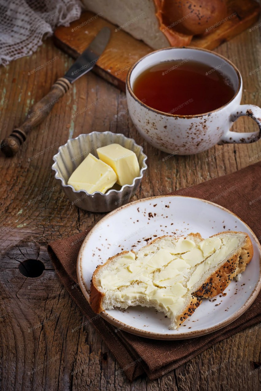 Бутерброд хлеб с маслом