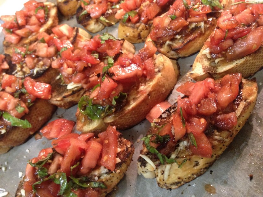 Бутерброды базилика итальянский