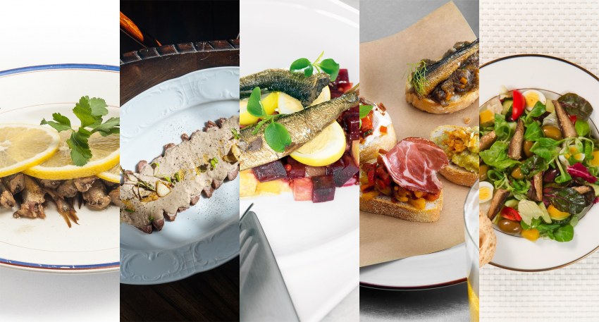 Брускетта с маслинами и фетой