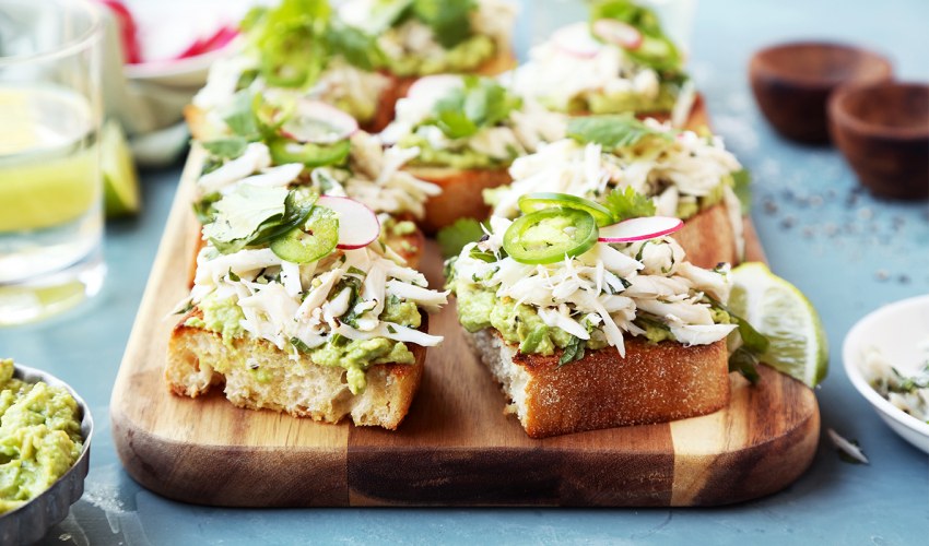 Брускетта с сыром Бри