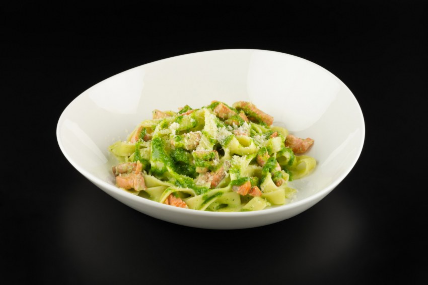 Фетучини с брокколи в сливочном соусе