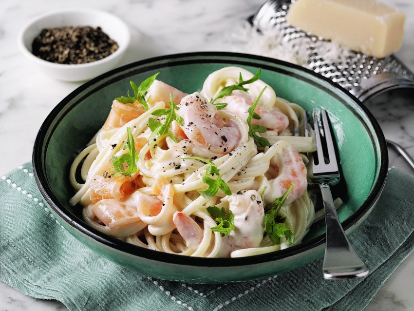 Паста с брокколи в сливочном соусе