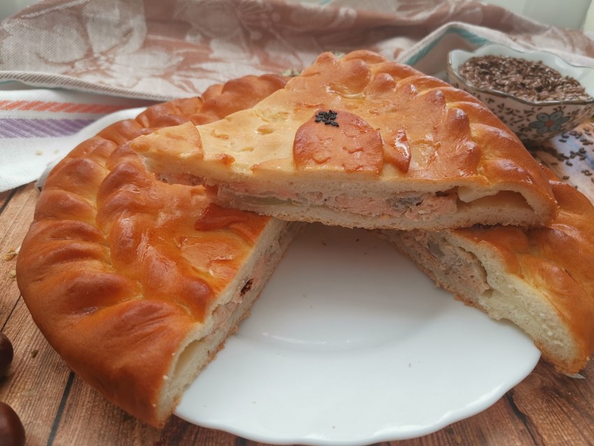 Постный пирог с картошкой