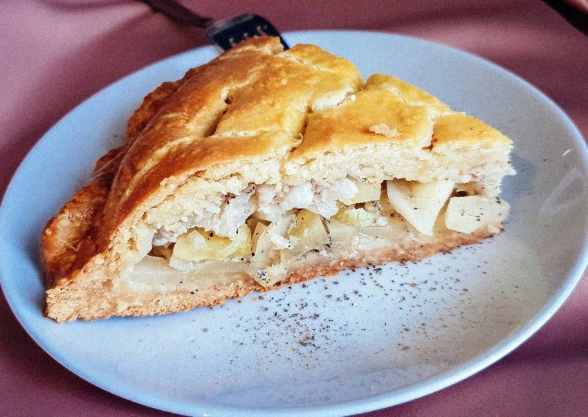 Бездрожжевое тесто с творогом