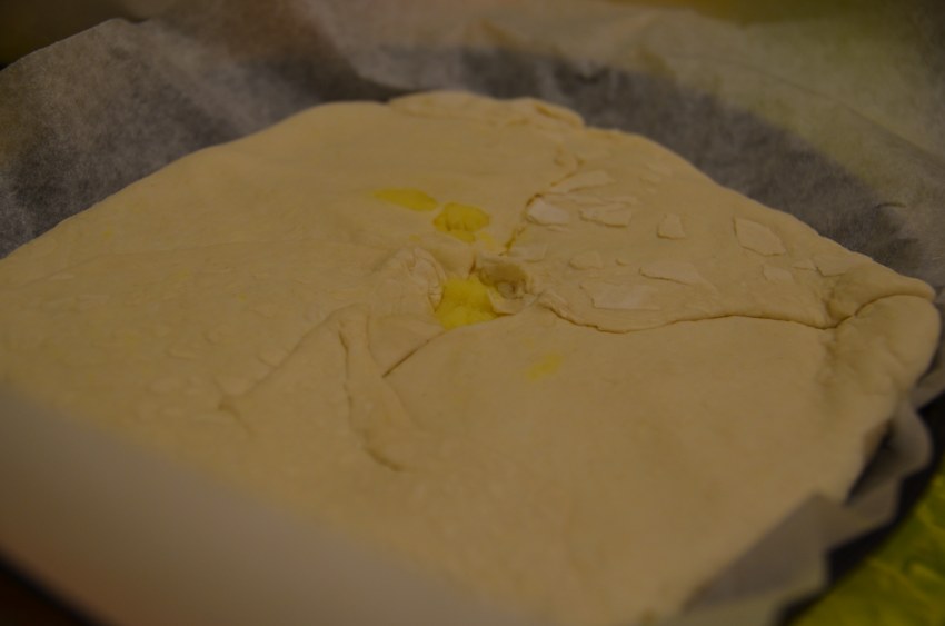 Пирог с мясом и картошкой