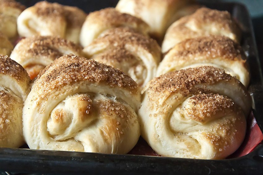 Яблочные рогалики