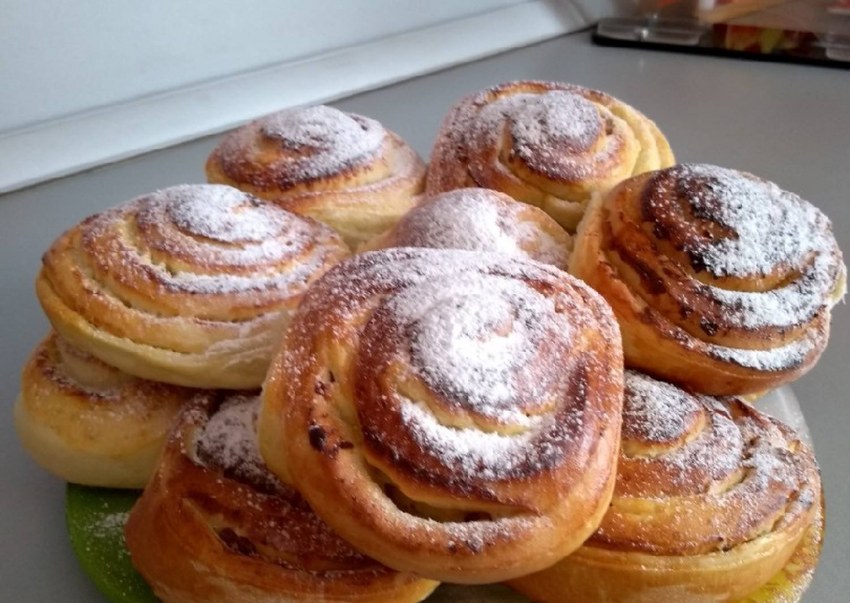 Булочки с творогом