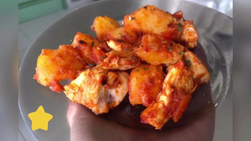 Курица с картошкой
