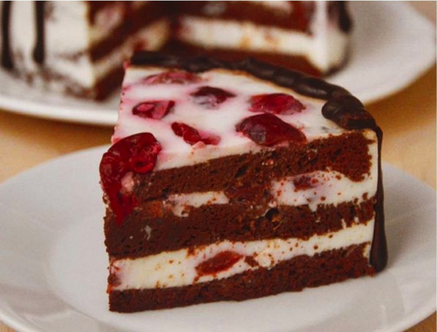 Торт "шоколадный с вишней"