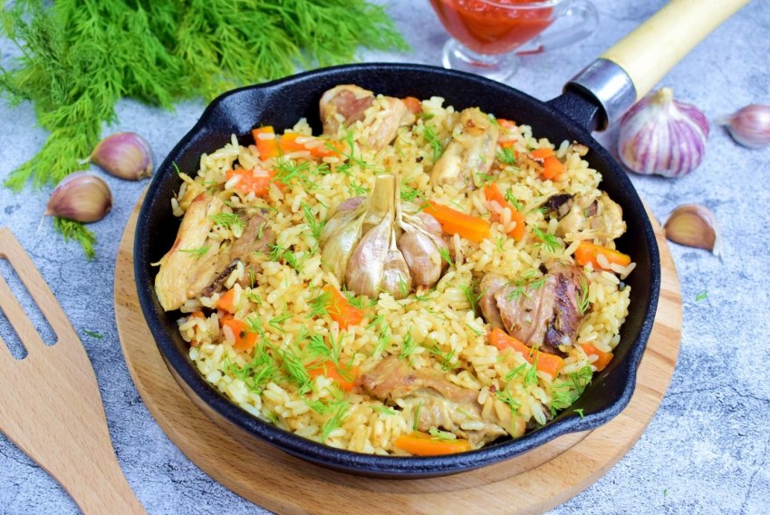 Плов с курицей