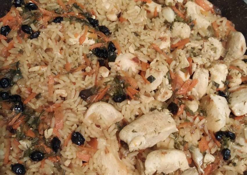Плов с куриной грудкой
