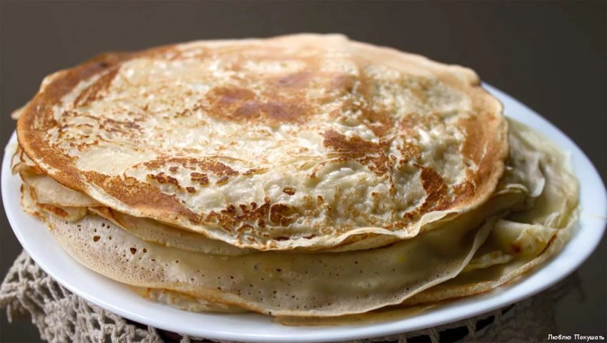 Блинчики на кислом молоке