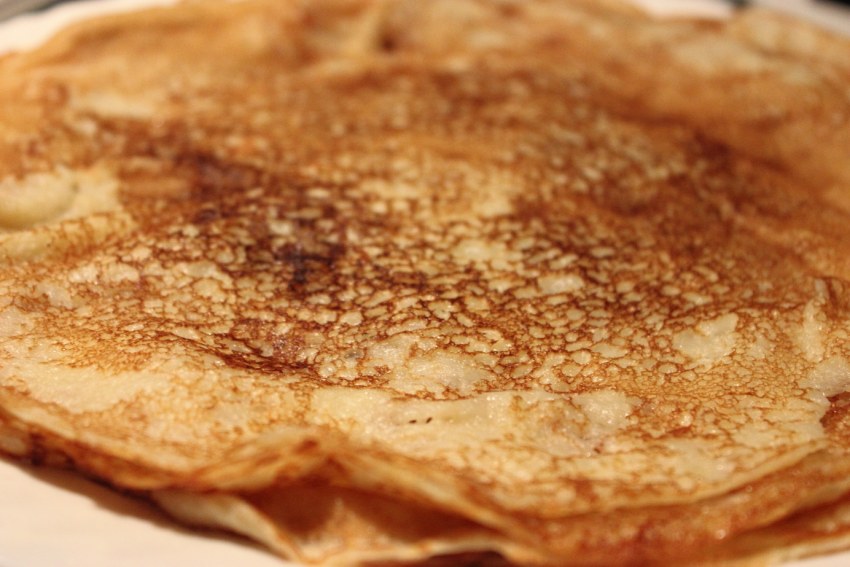 Блины с квашеной капустой