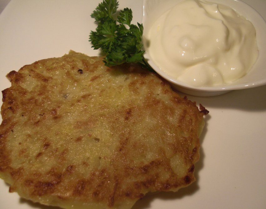 Картофельно-морковные оладьи