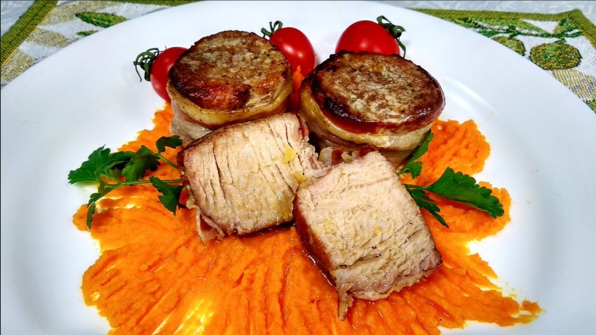 Медальоны из куриной грудки