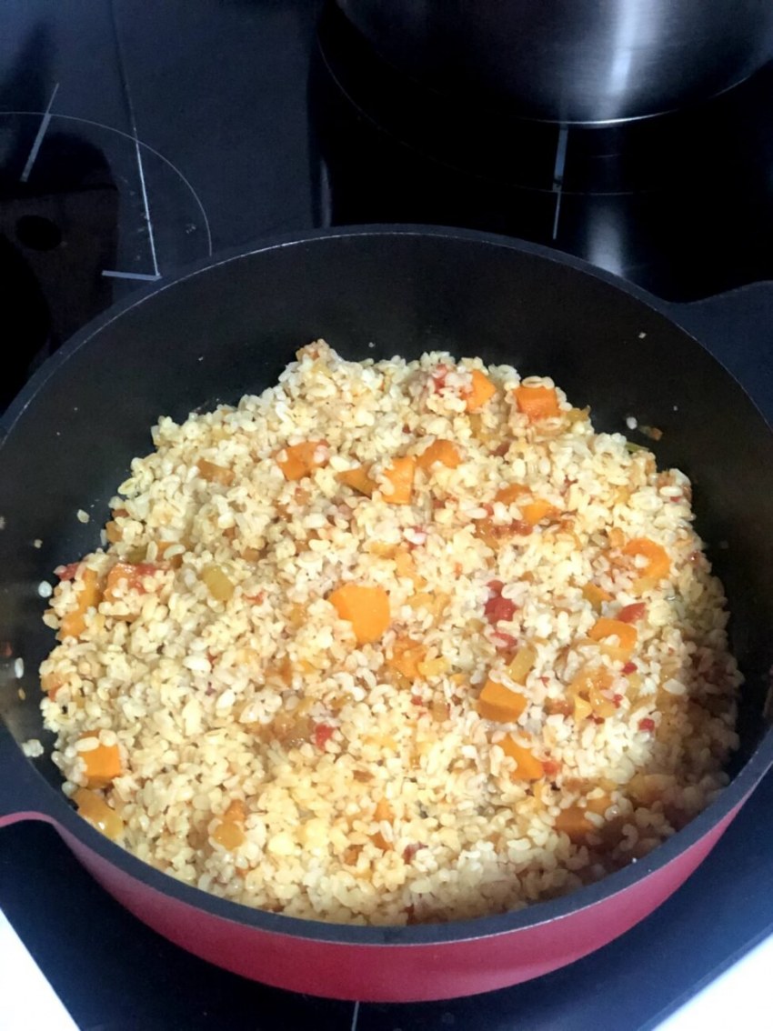 Каша из булгура с тыквой