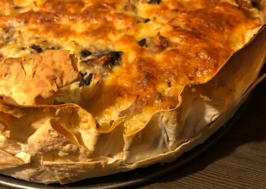Лаваш пирог с курицей