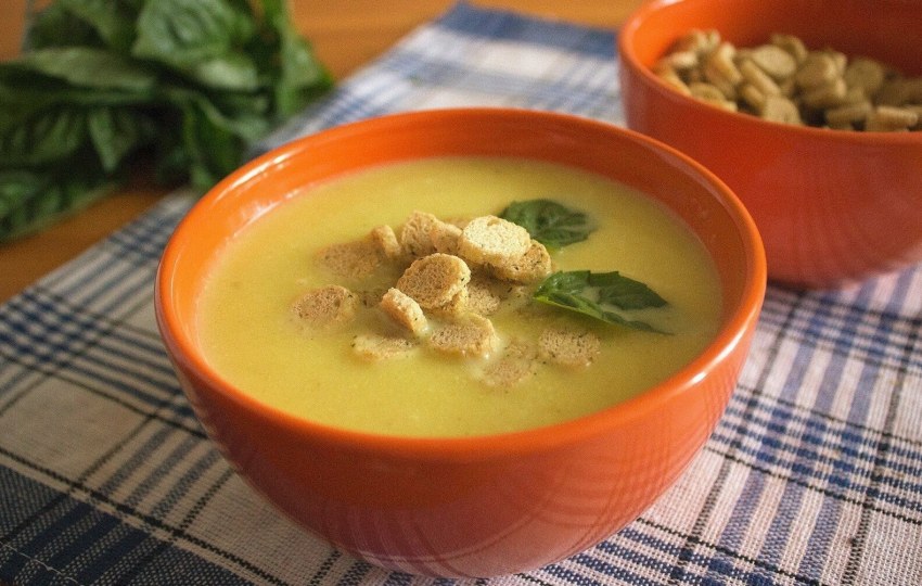 Суп-пюре из кабачков и картофеля