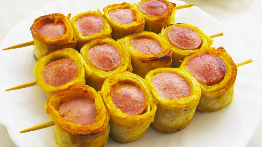 Мини закуски из сосисок