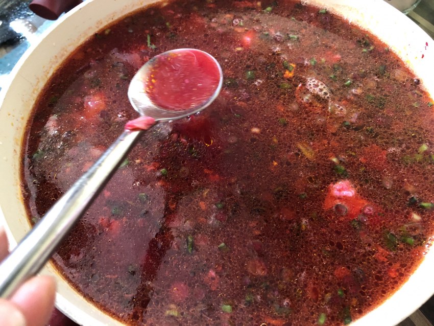 Борщ из говяжьих
