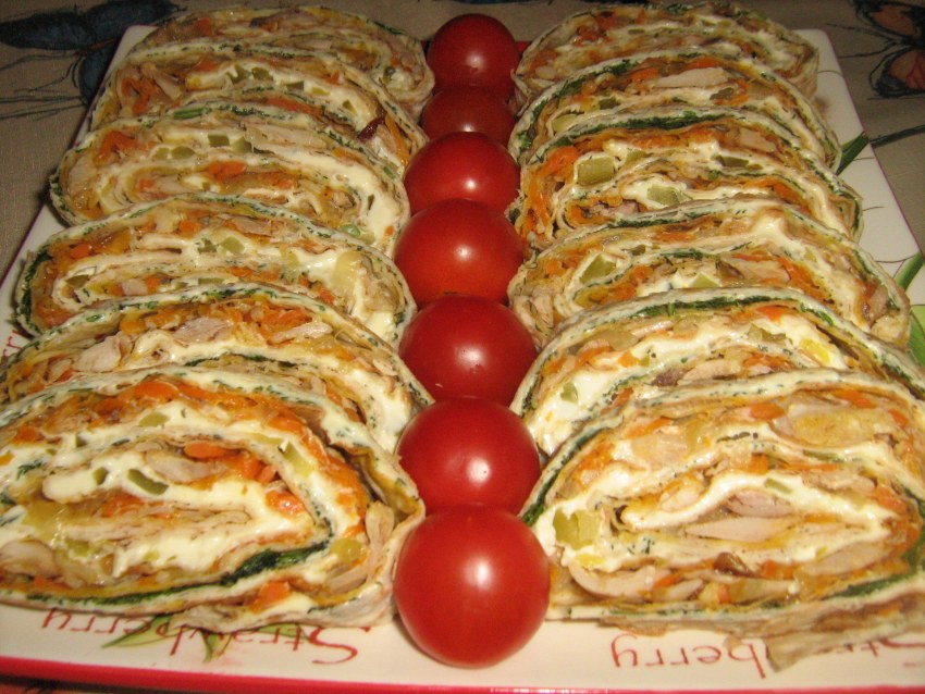 Закуски из лаваша