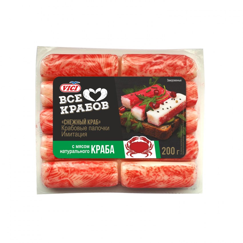 Vici палочки снежный краб крабовые 200г