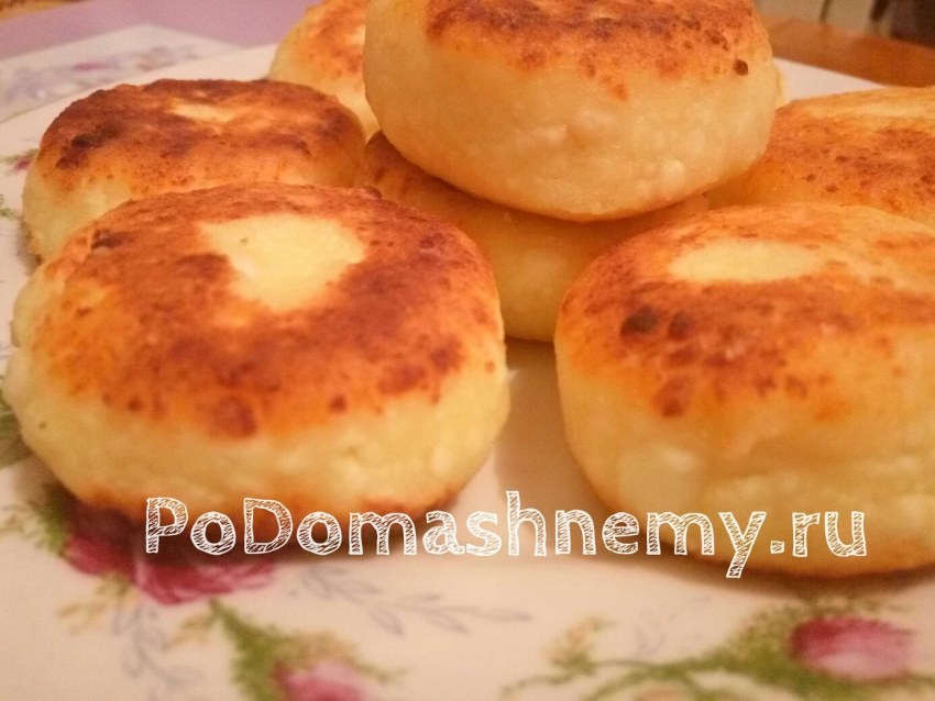 Творожники пышные на сковороде