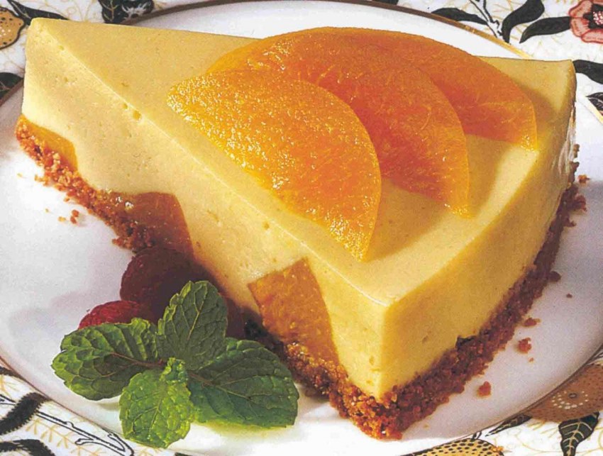 ЖЕЛЕЙНЫЙ торт с персиками