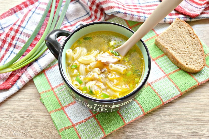 Куриный суп с макаронами