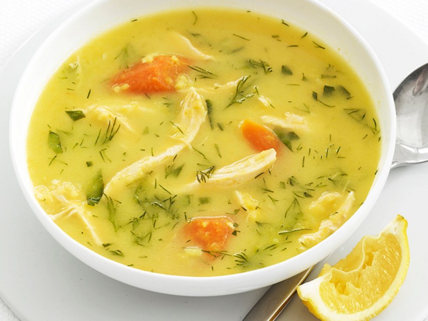 Легкий куриный суп