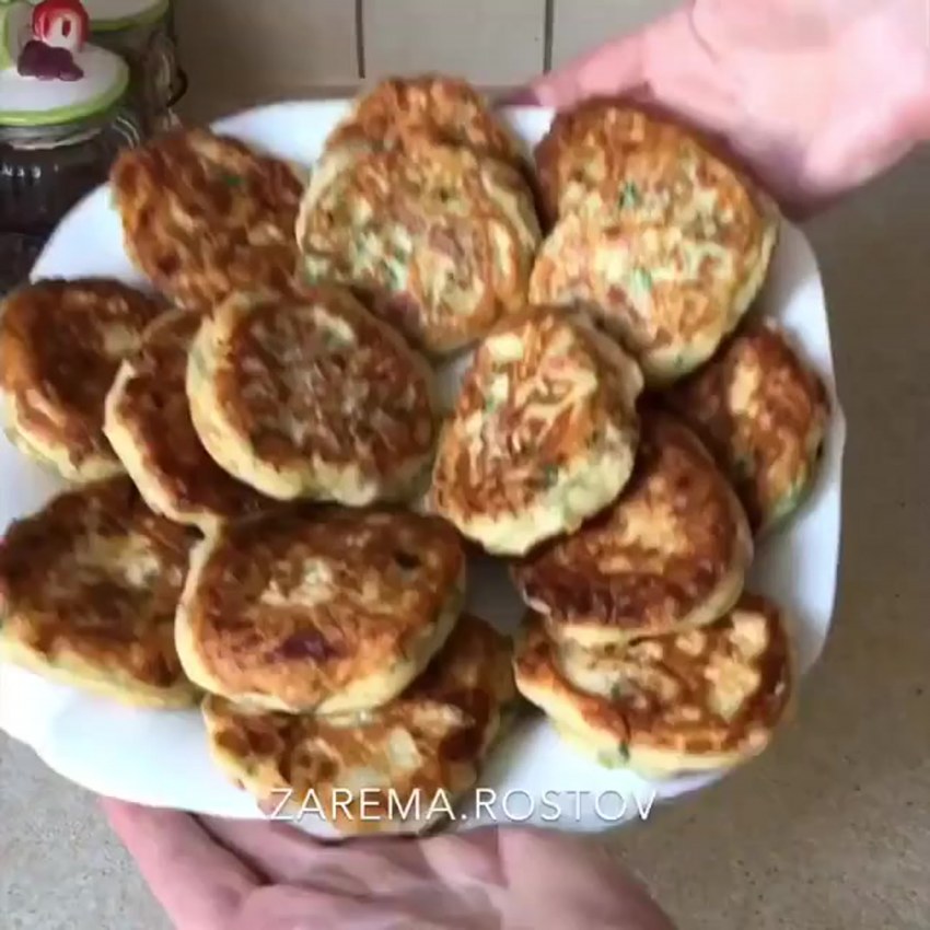 Лепешка с ветчиной и сыром