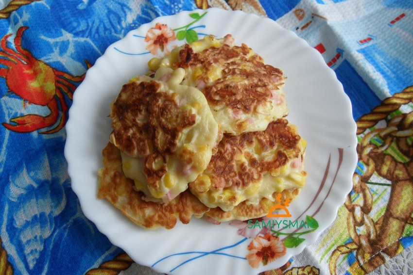 Картофельные оладьи а-ля пицца