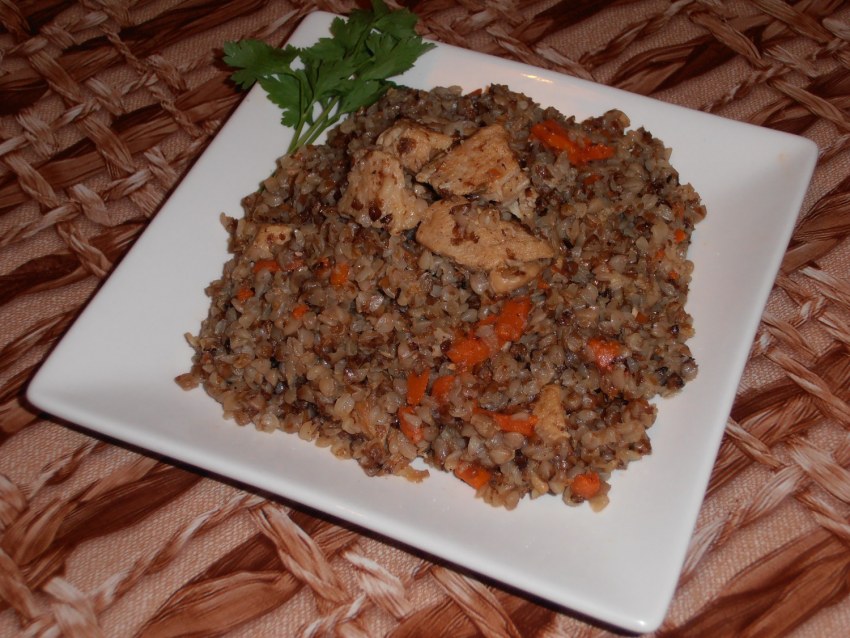 Каша рассыпчатая с луком