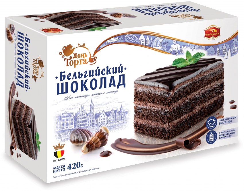Торт " бельгийский шоколад " Черемушки 700г