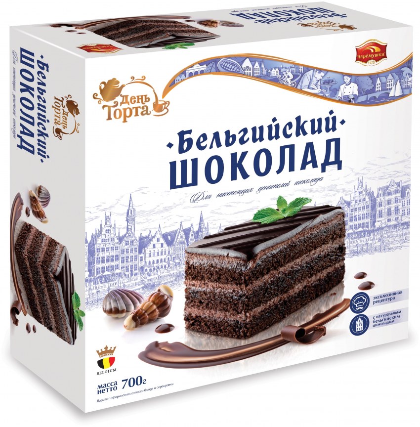 Торт " бельгийский шоколад " Черемушки 700г