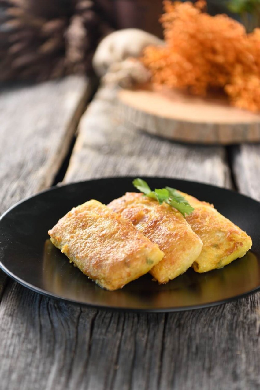 Шницель с капустой
