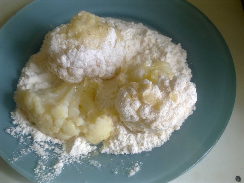 Кляр для цветной капусты с яйцом и мукой