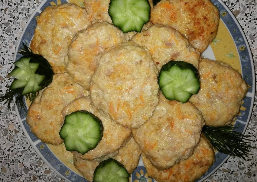 Кабачковые котлеты с морковью