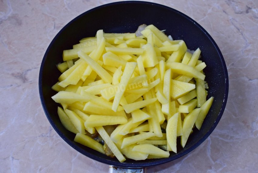 Нарезка картофеля соломкой