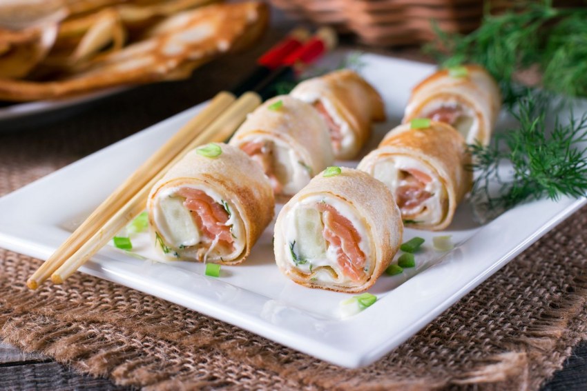 Корейские блинные рулеты