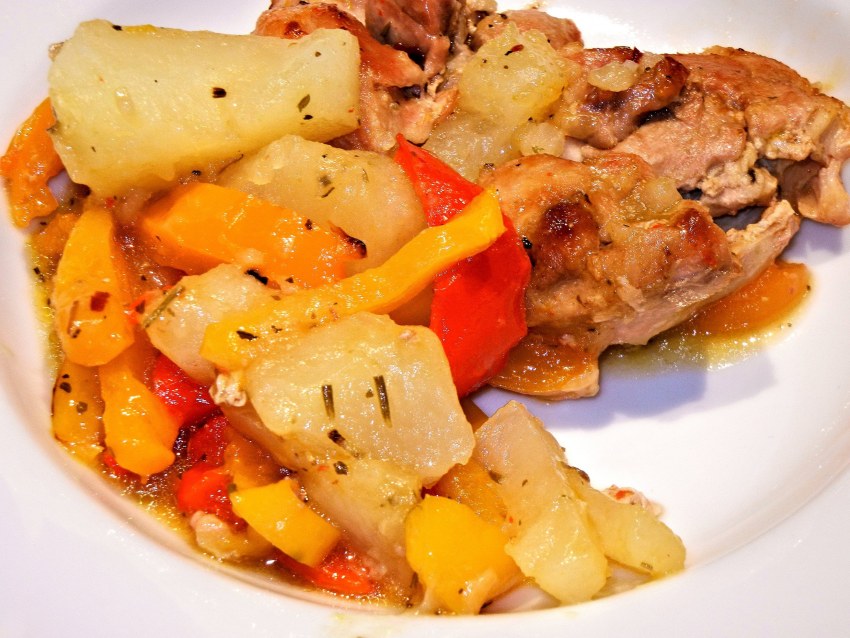 Мясо по-французски с картошкой в духовке