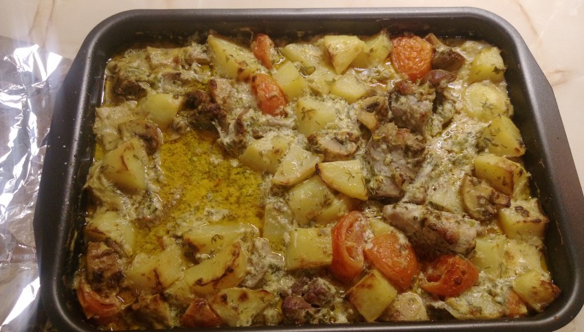 Куриное филе с овощным рагу