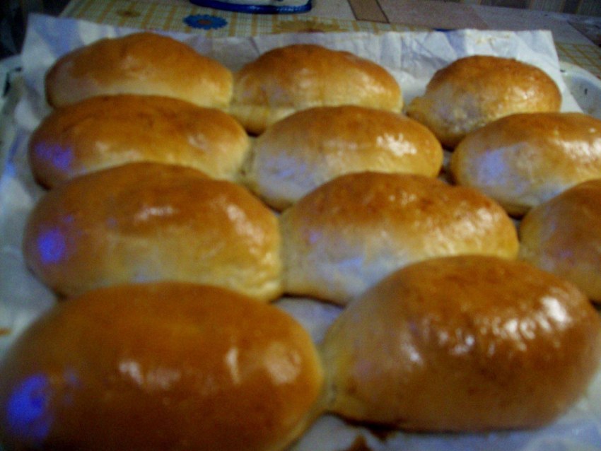 Постные пирожки с горохом
